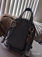 картинка 1 прикреплена к отзыву Leather Mini Backpack Purse For Women - Crossbody Phone Bag And Small Shoulder Bag By Aeeque от Lauren Yazzie