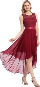 img 2 attached to BeryLove Vintage Chiffon Wedding 35PinkM Women's Clothing ~ Dresses