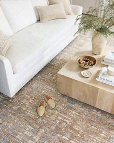 img 2 attached to Loloi Angela Rose X Blake Collection BLA-05 Sand/Sky Transitional Runner Rug, 2'-7" X 8'-0