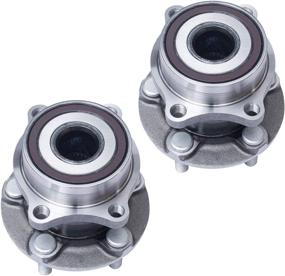 img 4 attached to High-Quality Rear Wheel Hub and Bearing Assembly for Scion FR-S, Subaru BRZ, Forester, Legacy, Outback, Impreza - AUQDD 512401 x2 (Pair) [5 Lug Hub]