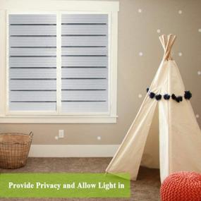 img 2 attached to Frosted Privacy Window Film - Non-Adhesive, UV Blocking And Removable - Ideal For Home, Office And Living Room