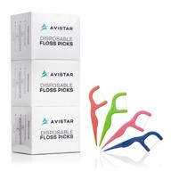 🦷 convenient pack of 450 individually wrapped disposable floss picks logo