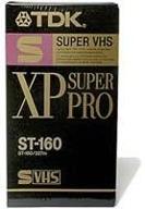 tdk st160xpsp - enhanced super vhs tape logo