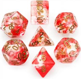 img 4 attached to Roll In Style With UDIXI Polyhedral Skull Dice Set For RPG, MTG, And Board Games