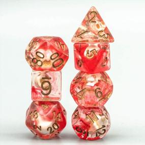 img 1 attached to Roll In Style With UDIXI Polyhedral Skull Dice Set For RPG, MTG, And Board Games