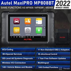 img 3 attached to 🔧 Autel MaxiPRO MP808BT Professional Diagnostic Scan Tool - 2-Year Updates, ECU Coding to Unlock Hidden Functions - 30+ Services &amp; Bi-directional - 2022 Wireless Version of MP808 MS906 with $150 Adaptors - CKP Relearn