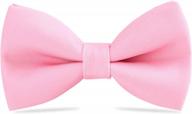 timeless solid color pre-tied bow tie for all ages: adjustable and stylish logo
