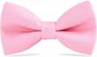 timeless solid color pre-tied bow tie for all ages: adjustable and stylish logo