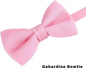 img 1 attached to Timeless Solid Color Pre-Tied Bow Tie For All Ages: Adjustable And Stylish