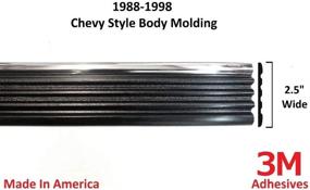 img 1 attached to 🚘 Enhance your Chevy GMC Truck's Style with Automotive Authority Replacement Chrome Side Body Trim Molding (1988-1998) - 2.5" (Full Roll - 320")