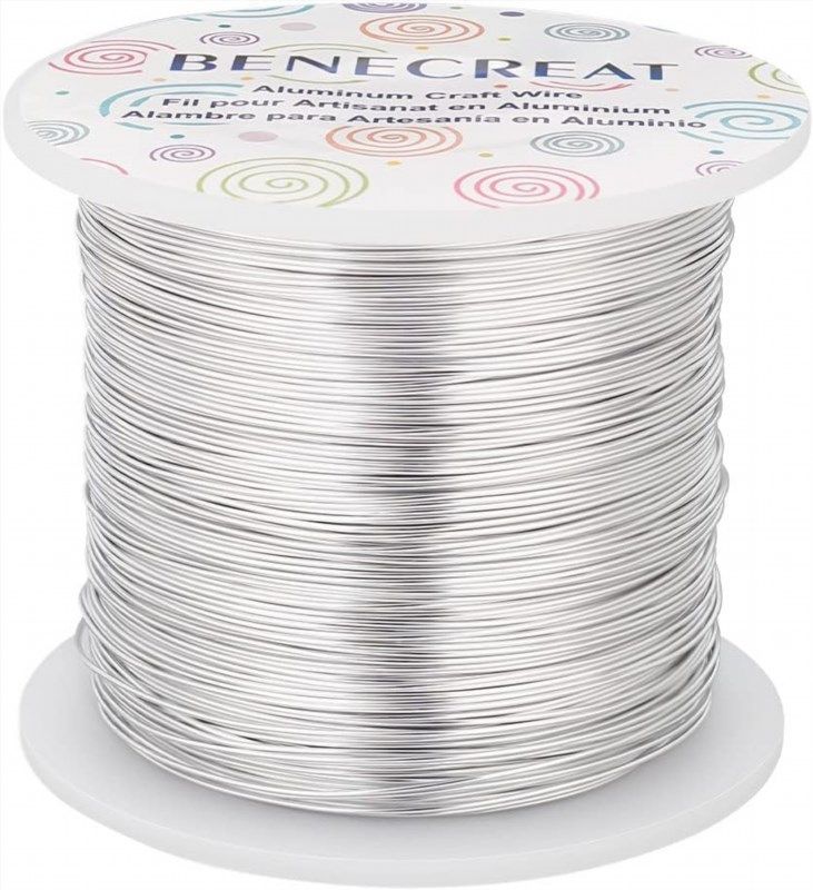16.4 Feet 0.39inch Wide Flat Aluminum Silver Jewelry Craft Wire for Jewelry  Making 