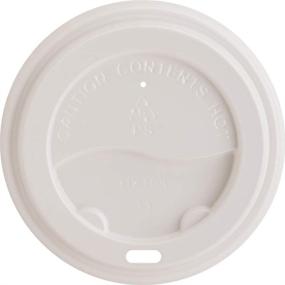 img 3 attached to ☕️ 50-pack of 1InTheHome 10 Oz Disposable Insulated Ripple Wall Paper Hot Cups with Lids - Perfect for Coffee, Tea, and Hot Beverages