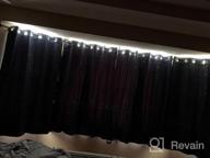 img 1 attached to Deconovo Blackout Curtains 45 Inch Length Room Darkening Silver Diamond Foil Print Curtain For Living Room, 2 Panels (Black, 42 X 45 Inch) review by Porfirio Newitt