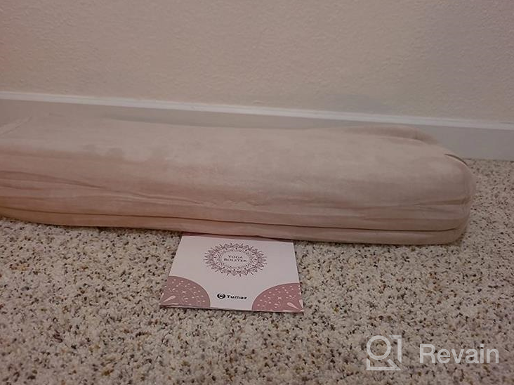 img 1 attached to Tumaz Yoga Bolster Set: The Perfect Companion For Restorative Yoga And Meditation With Carry Handle, 8-Feet Strap, And Washable Cover review by Josh Boii