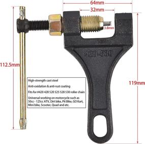 img 3 attached to 🔧 Chain Breaker #420-530: Ultimate Chain Tool for Dirt Bike, ATV, Pit Bike, Scooter, Go Kart, and Motorcycle