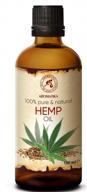 pure & cold-pressed aromatika hemp oil for skin & hair care - 3.4 fl oz - unrefined & natural - ideal carrier oil for essential oils - limited time offer! logo