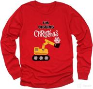 🚜 tractor-themed ugly christmas sweater sweatshirt for kids - i'm digging it! logo