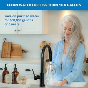 img 2 attached to High-Efficiency Aquasana Whole House Water Filter System - Advanced Carbon & KDF Home Water Filtration - Filters Sediment & Removes Up To 97% Of Chlorine - 600,000 Gallons - EQ-600