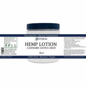 img 2 attached to Hemp Lotion Терапевтический лосьон для тела с конопляным маслом (банка 8 унций)