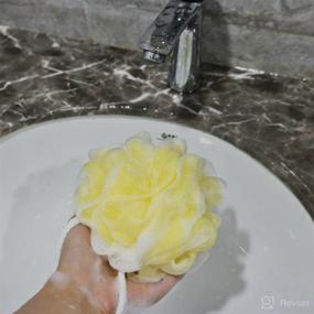 img 4 attached to 🧽 Large Yellow Shower Sponges by Ggbin