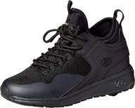 heelys piper tennis girls' shoes in black heathered for athletics logo