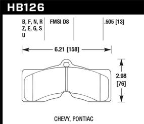 img 1 attached to Hawk Performance HB126F 505 Ceramic Brake