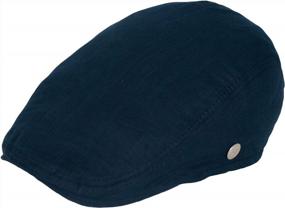 img 4 attached to Классический стиль в сочетании с комфортом - Dazoriginal плоская кепка из 100% хлопка для мужчин