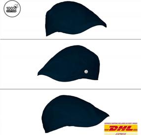img 3 attached to Классический стиль в сочетании с комфортом - Dazoriginal плоская кепка из 100% хлопка для мужчин