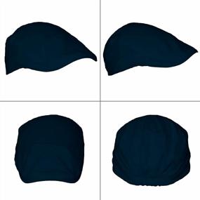 img 2 attached to Классический стиль в сочетании с комфортом - Dazoriginal плоская кепка из 100% хлопка для мужчин