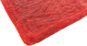 img 2 attached to 🧽 The Rag Company - Heavy Duty Microfiber Drying Towel for Trucks, Commercial Vehicles, RVs, Boats, and More - Premium 70/30 Blend Twist Loop Design, 1500gsm, 30in x 30in, Red