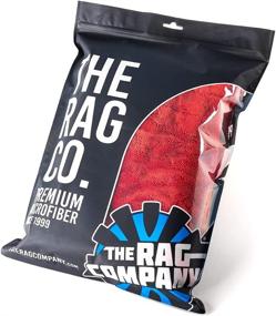 img 1 attached to 🧽 The Rag Company - Heavy Duty Microfiber Drying Towel for Trucks, Commercial Vehicles, RVs, Boats, and More - Premium 70/30 Blend Twist Loop Design, 1500gsm, 30in x 30in, Red