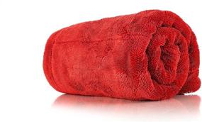 img 3 attached to 🧽 The Rag Company - Heavy Duty Microfiber Drying Towel for Trucks, Commercial Vehicles, RVs, Boats, and More - Premium 70/30 Blend Twist Loop Design, 1500gsm, 30in x 30in, Red