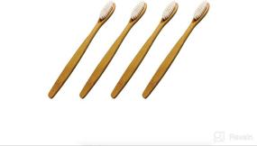 img 4 attached to Eco Friendly Natural Bamboo Toothbrush Ergonomic