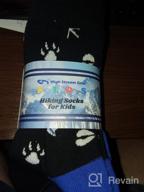 img 1 attached to Kids' Hiking Socks: 3-Pack Cushioned Socks for Trekking, Sports, and Camping review by Josh Ulrich