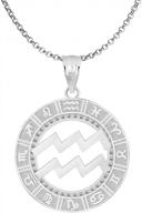 sterling silver zodiac sign constellation horoscope symbol unisex men women jewlery pendant necklace with chain logo