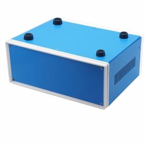img 2 attached to Protect Your Electronics With Zulkit'S Blue Metal Enclosure: DIY Project Case With Preventive Features (9.1" X 7.3" X 3.9")