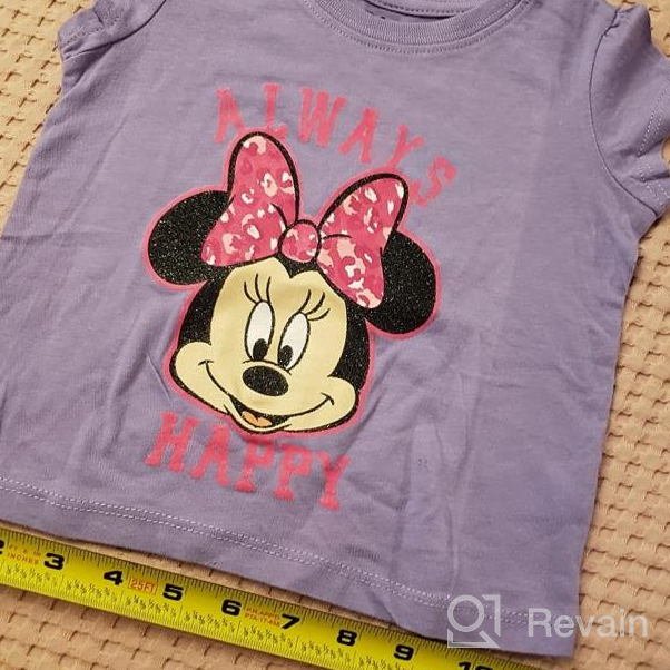 img 1 attached to Adorable Disney Girls' Minnie Mouse Short Sleeve T-Shirt for Adoring Fans review by Cameron Badoni