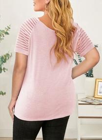 img 2 attached to 👚 Happy Sailed Women's Plus Size Tunic Tops: Stylish and Comfortable Summer Casual Tees (1X-5X)