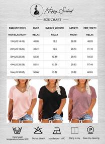 img 1 attached to 👚 Happy Sailed Women's Plus Size Tunic Tops: Stylish and Comfortable Summer Casual Tees (1X-5X)