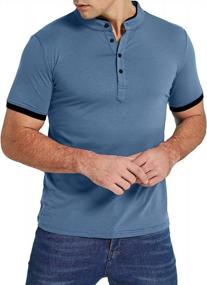 img 1 attached to Stylish Men's Casual Sleeve Fashion T-Shirts by KUYIGO: Discover the Perfect Shirt for Every Occasion