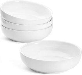 img 3 attached to Complete Dinnerware Set: LE TAUCI White Bowls For Pasta, Soup, Cereal, And Dessert