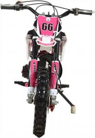 img 1 attached to Pink X-PRO 50Cc Gas Dirt Bike Pitbike With Gloves, Goggles & Face Mask