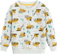 👕 boys' little excavator sweatshirts - toddler pullover hoodies & sweatshirts in fashionable clothing logo