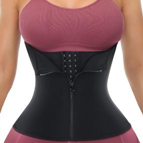img 4 attached to Slim Down In Style With YADIFEN'S Breathable Waist Trainer For Women