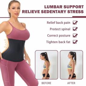 img 2 attached to Slim Down In Style With YADIFEN'S Breathable Waist Trainer For Women
