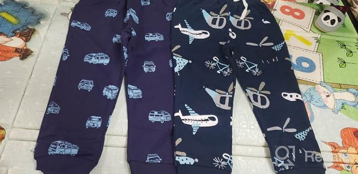 img 1 attached to HILEELANG Toddler Boy Sweatpants - 2-Pack Kids Sport Jogger Cotton Casual Active Playwear Sweats Pants review by Kyle Lawrence