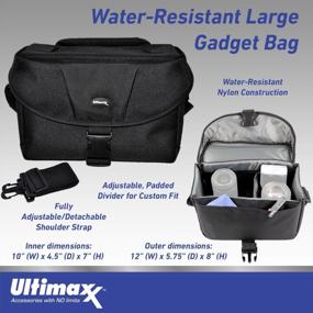img 3 attached to Professional Dynamic Camera Bag - Fits Nikon, Canon, Sony & More DSLRs/Camcorders | Ultimaxx