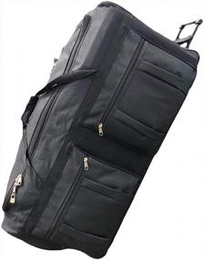 travel in style and comfort with gothamite 42-inch rolling duffle bag - the ultimate oversized luggage and hockey bag with heavy duty wheels logo
