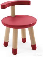 стульчик stokke mutable вишневого цвета с водной основой. логотип