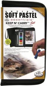 img 2 attached to Royal & Langnickel Soft Pastel Essentials Keep N' Carry Set - Perfect For On-The-Go Artwork!